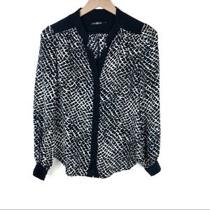 Alice and Trixie Printed Long Sleeve Button Down